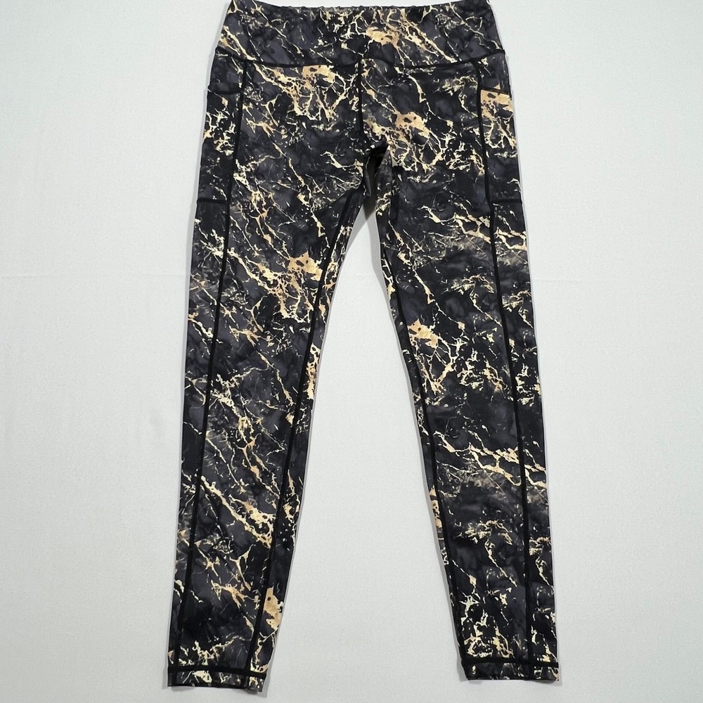 Constantly Varied Gear Leggings Gold Marble Squat Proof Gym Training Women's XL